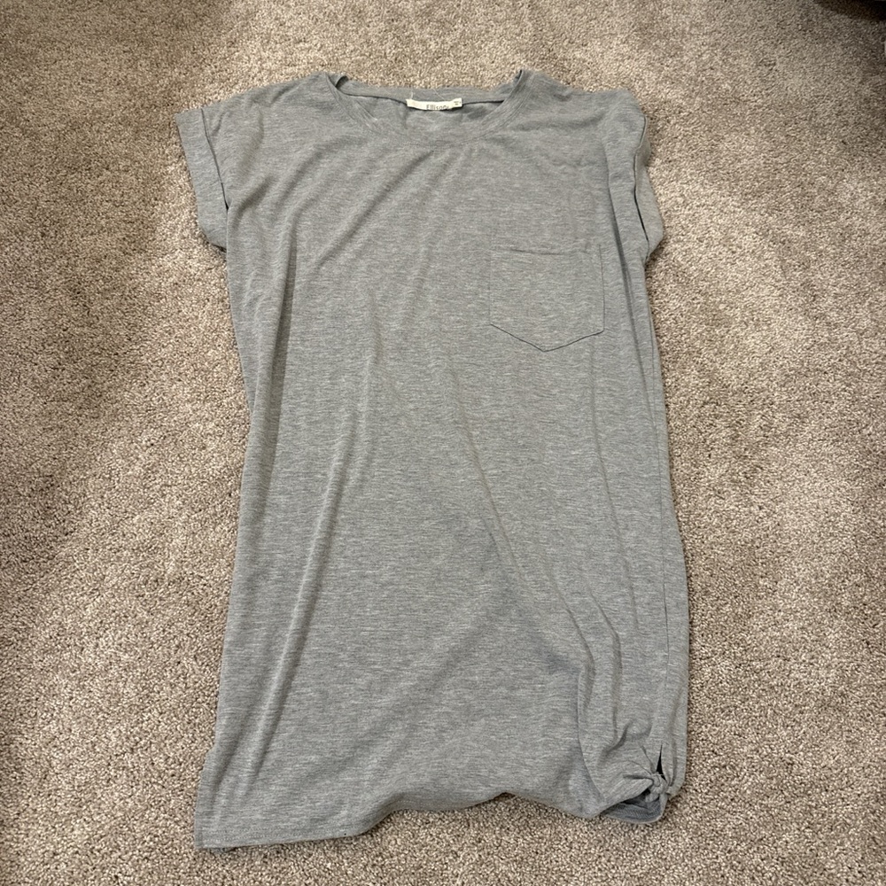Gray T-Shirt Dress